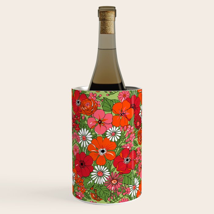 Retro Floral Pillowcase Wine Chiller Gallery Image 1