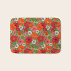 Retro Floral Pillowcase Bath Mat Gallery Image 1