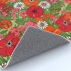 Retro Floral Pillowcase Rug Gallery Image 4