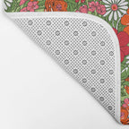 Retro Floral Pillowcase Bath Mat Gallery Image 2