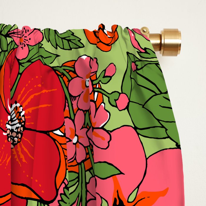 Retro Floral Pillowcase Window Curtain Gallery Image 2