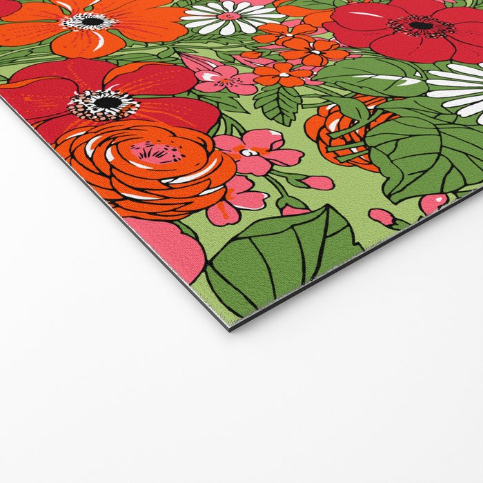 Retro Floral Pillowcase Welcome Mat Gallery Image 2