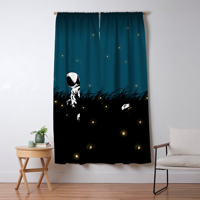 Lost in the field of stars Window Curtain Gallery Image 1