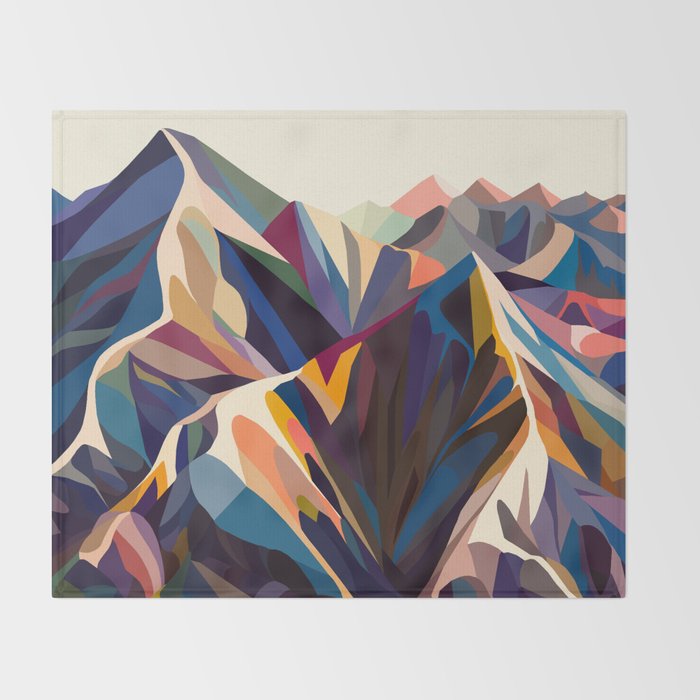 Mountains original Throw Blanket Gallery Image 2