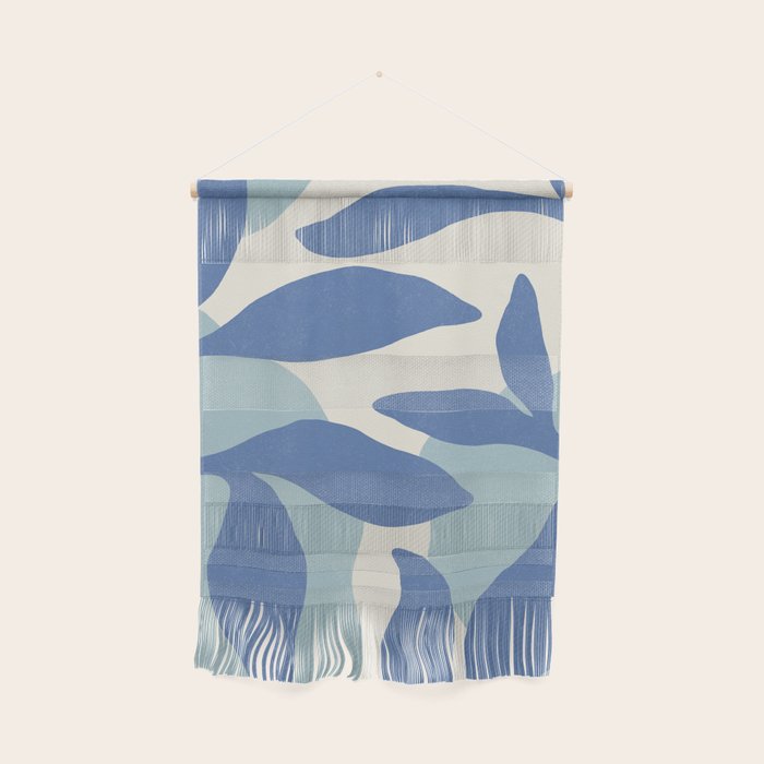 Botanic Abstract - Blue Wall Hanging Gallery Image 1