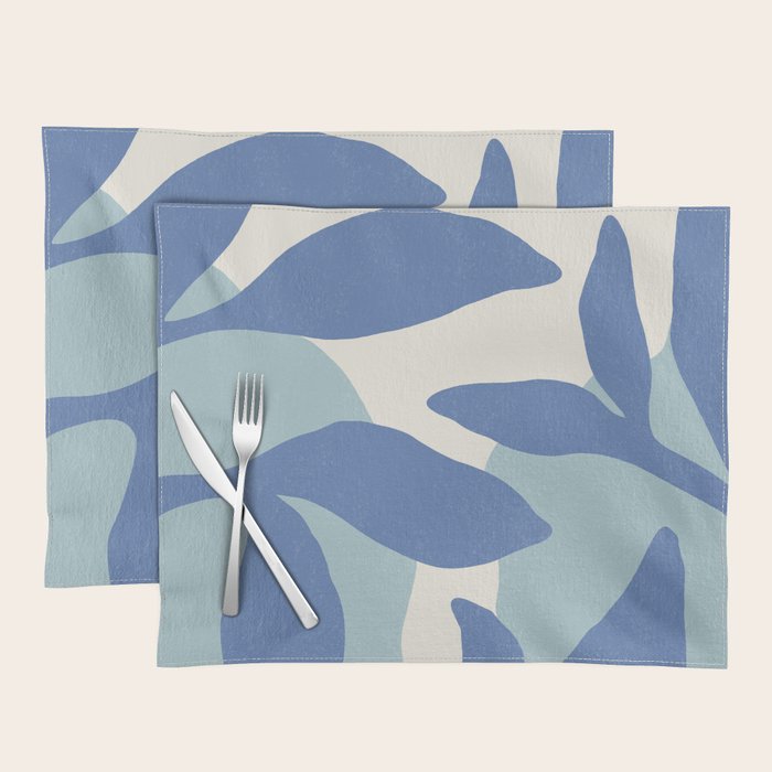 Botanic Abstract - Blue Placemat Gallery Image 1