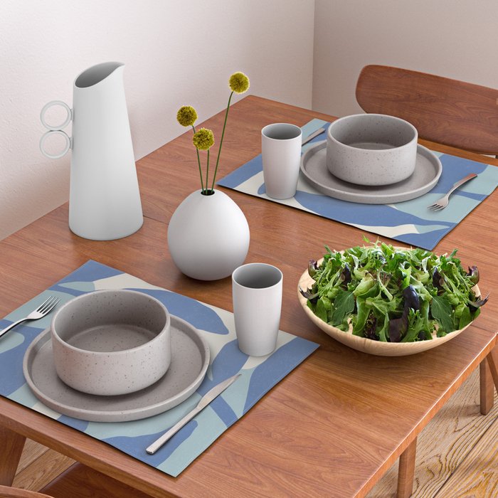 Botanic Abstract - Blue Placemat Gallery Image 2