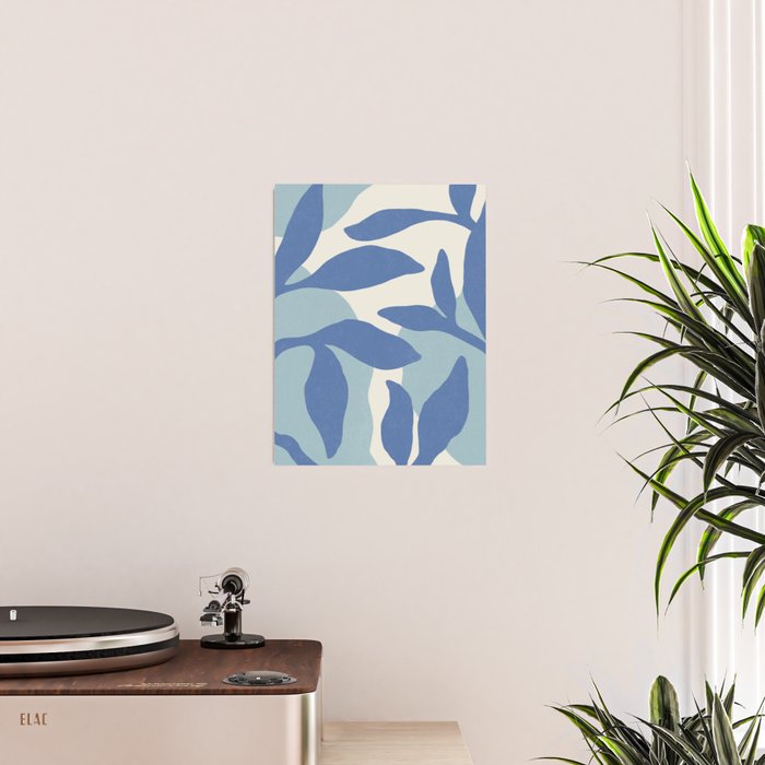 Botanic Abstract - Blue Poster Gallery Image 2