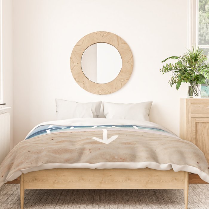 My Happy Place (Beach) Duvet Cover Gallery Image 3