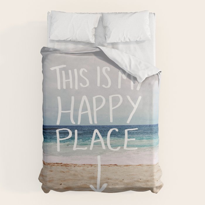 My Happy Place (Beach) Duvet Cover Gallery Image 6