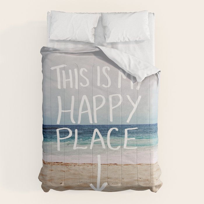 My Happy Place (Beach) Comforter Gallery Image 6