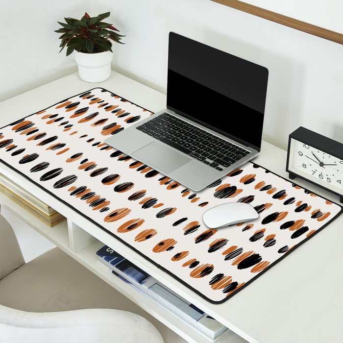 Black Forest dots light Desk Mat Gallery Image 2
