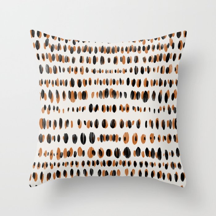 Black Forest dots light Throw Pillow Gallery Image 6