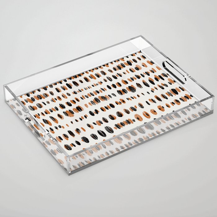 Black Forest dots light Acrylic Tray Gallery Image 1