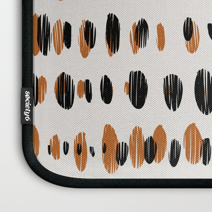Black Forest dots light Laptop Sleeve Gallery Image 3