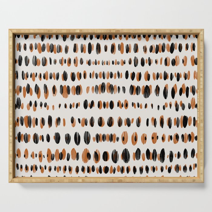 Black Forest dots light Serving Tray Gallery Image 1