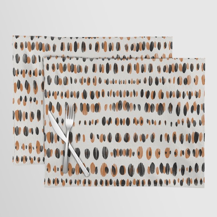Black Forest dots light Placemat Gallery Image 1