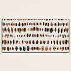 Black Forest dots light Desk Mat Gallery Image 3