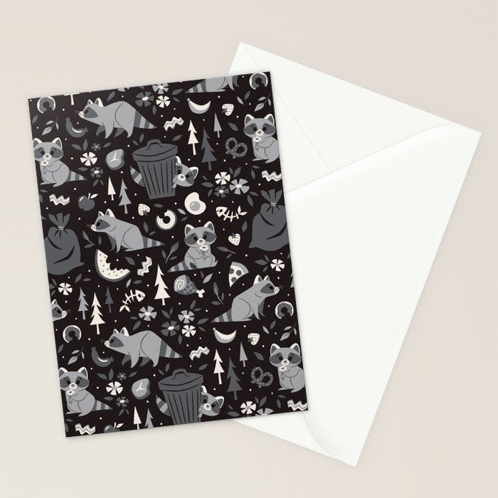 Trashy Raccoons Stationery Card Gallery Image 2