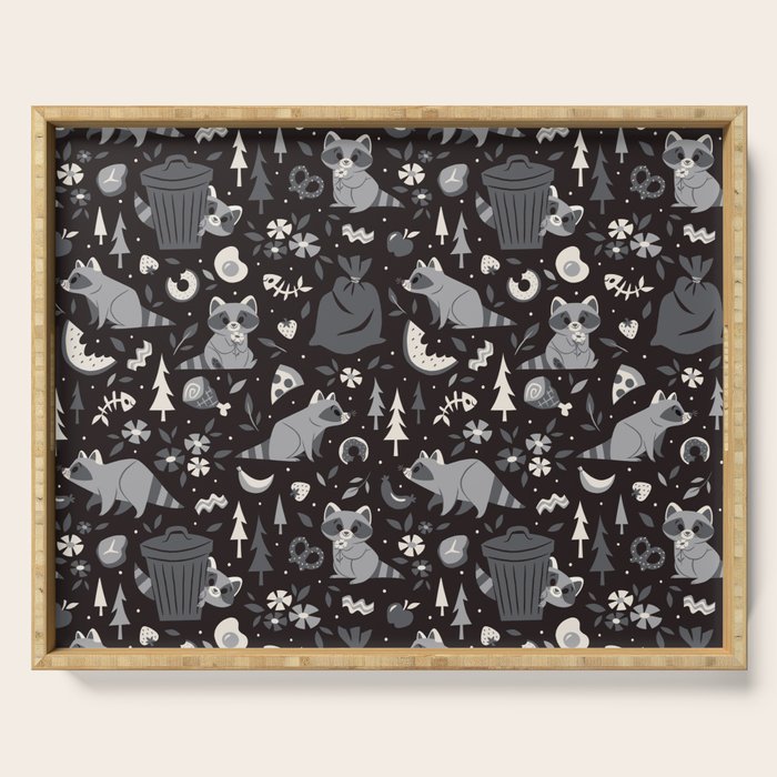 Trashy Raccoons Serving Tray Gallery Image 1