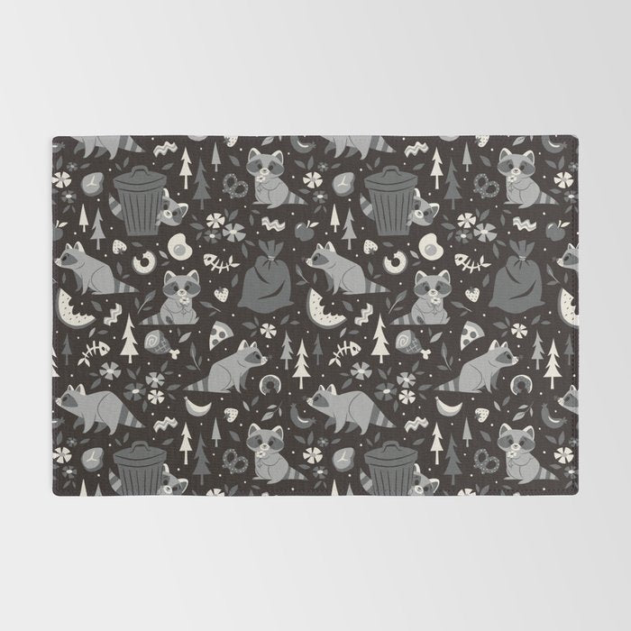 Trashy Raccoons Rug Gallery Image 2