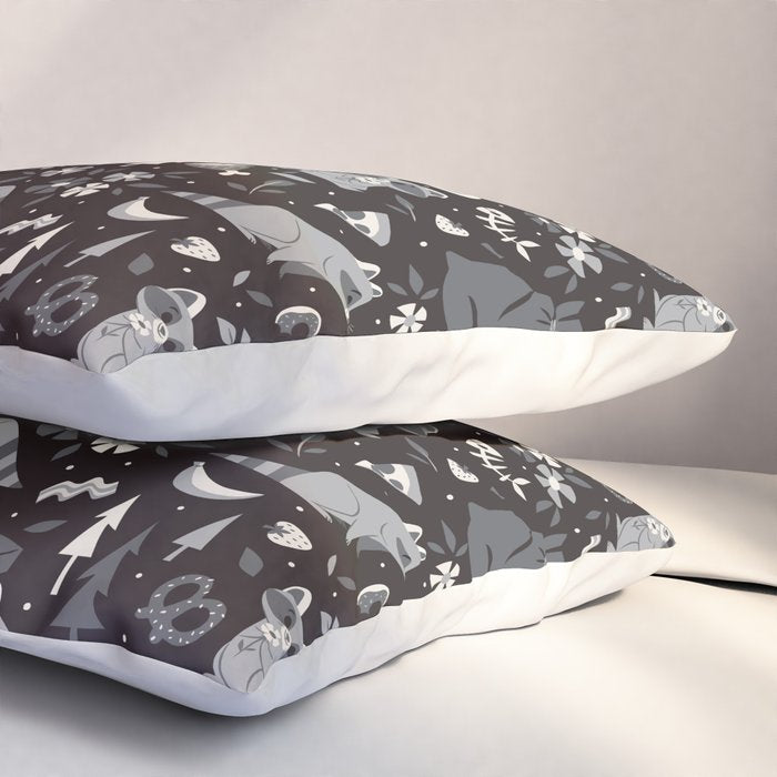 Trashy Raccoons Pillow Sham Gallery Image 3