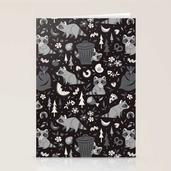 Trashy Raccoons Stationery Card Gallery Image 2