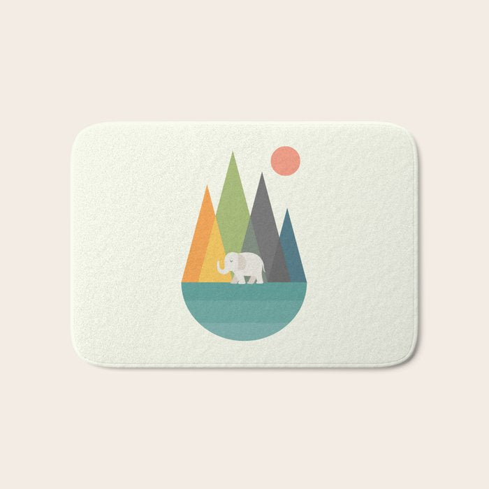 Walk In Peace Bath Mat Gallery Image 1