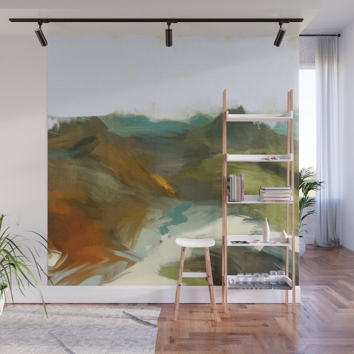 the path abstract landscape art Wall Mural Gallery Image 1