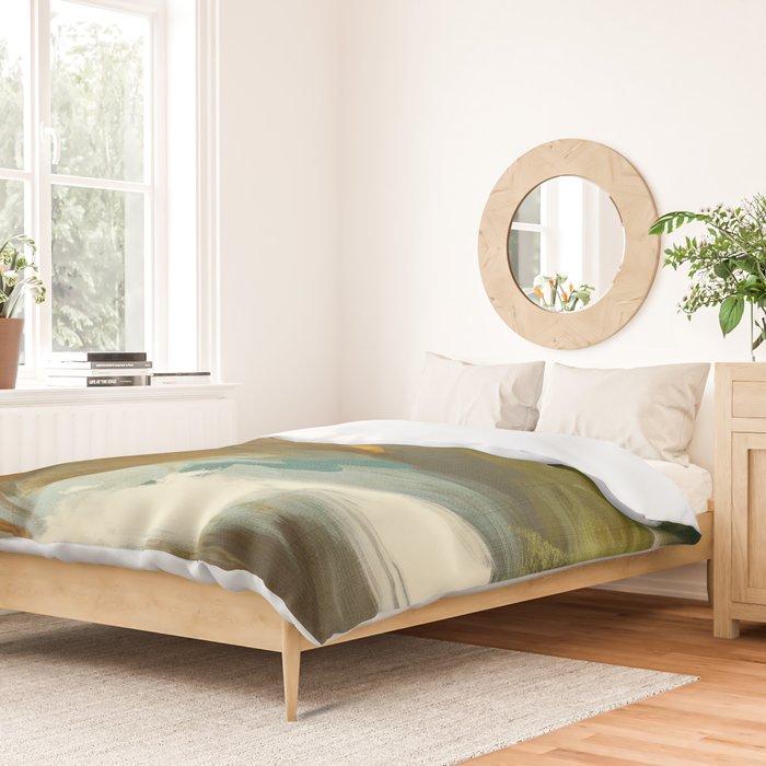 the path abstract landscape art Duvet Cover Gallery Image 2
