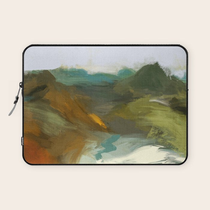 the path abstract landscape art Laptop Sleeve Gallery Image 1