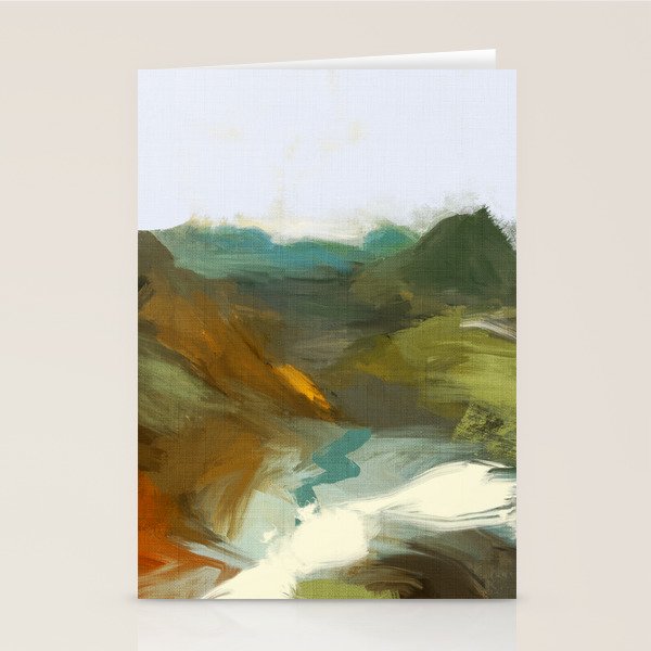 the path abstract landscape art Stationery Card Gallery Image 2
