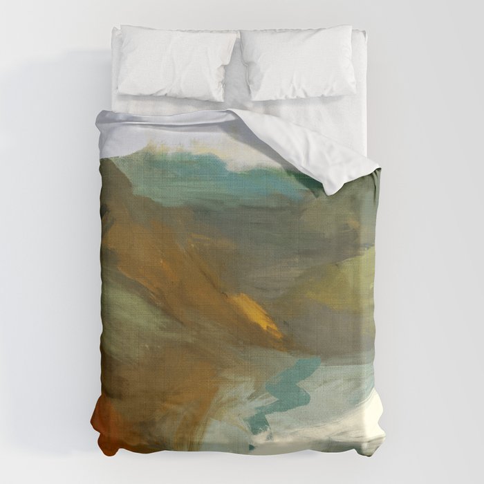 the path abstract landscape art Duvet Cover Gallery Image 6