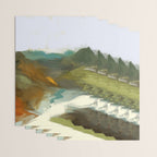 the path abstract landscape art Wrapping Paper Gallery Image 3