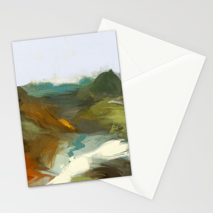 the path abstract landscape art Stationery Card Gallery Image 2
