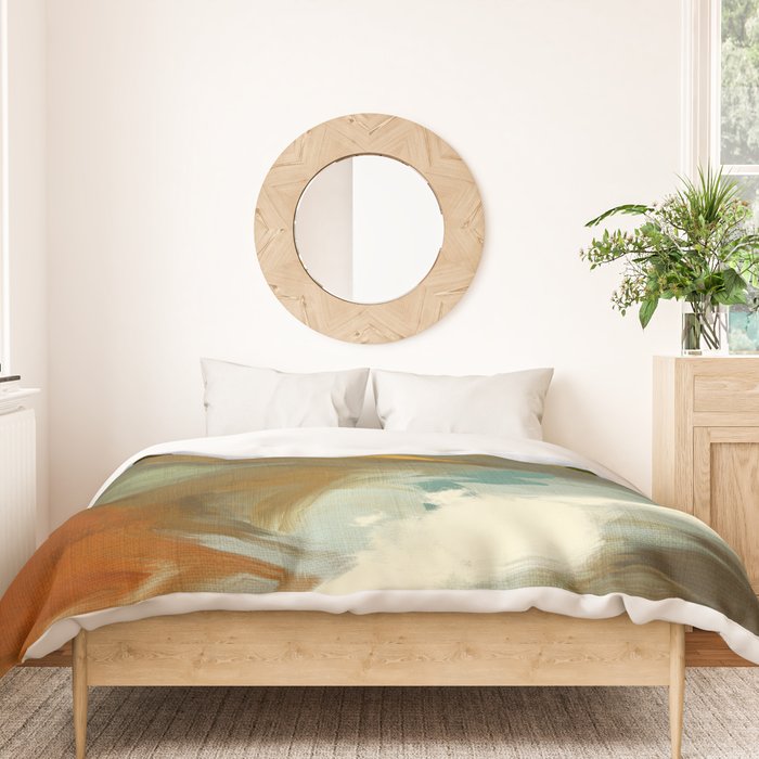 the path abstract landscape art Duvet Cover Gallery Image 3