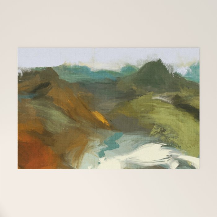 the path abstract landscape art Welcome Mat Gallery Image 1