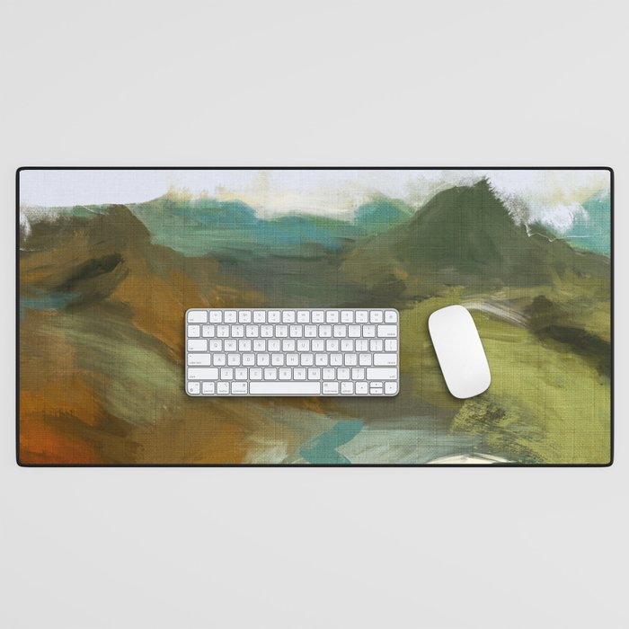 the path abstract landscape art Desk Mat Gallery Image 1