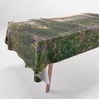 Mount Rainier Wildflower Adventure - National Park Wanderlust Tablecloth Gallery Image 1