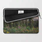 Mount Rainier Wildflower Adventure - National Park Wanderlust Laptop Sleeve Gallery Image 2