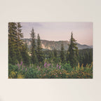 Mount Rainier Wildflower Adventure - National Park Wanderlust Welcome Mat Gallery Image 1