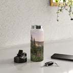Mount Rainier Wildflower Adventure - National Park Wanderlust Water Bottle Gallery Image 4