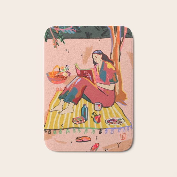 AUTUMN PICNIC IN A PARK Bath Mat Gallery Image 1