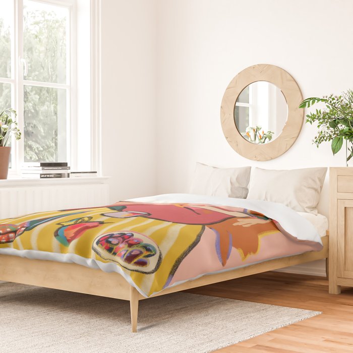 AUTUMN PICNIC IN A PARK Duvet Cover Gallery Image 2