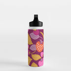 Strawberry Fields - Magenta Gold Water Bottle Gallery Image 3