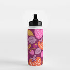 Strawberry Fields - Magenta Gold Water Bottle Gallery Image 2