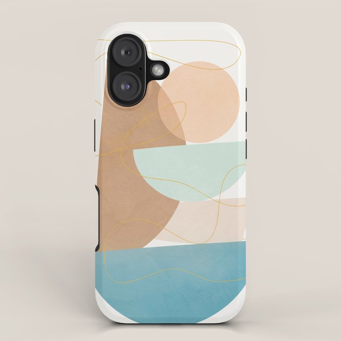 Soft Abstract Shapes 18 iPhone Case Gallery Image 1