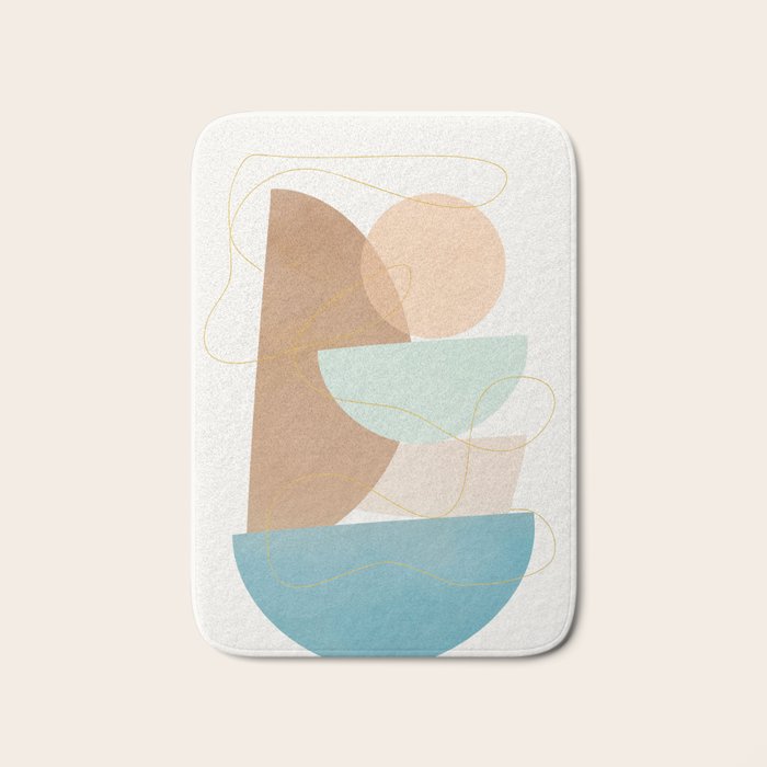 Soft Abstract Shapes 18 Bath Mat Gallery Image 1