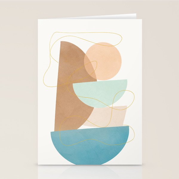Soft Abstract Shapes 18 Stationery Card Gallery Image 2