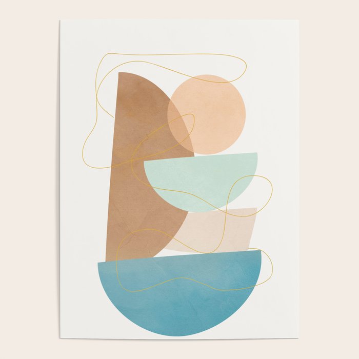 Soft Abstract Shapes 18 Poster Gallery Image 4